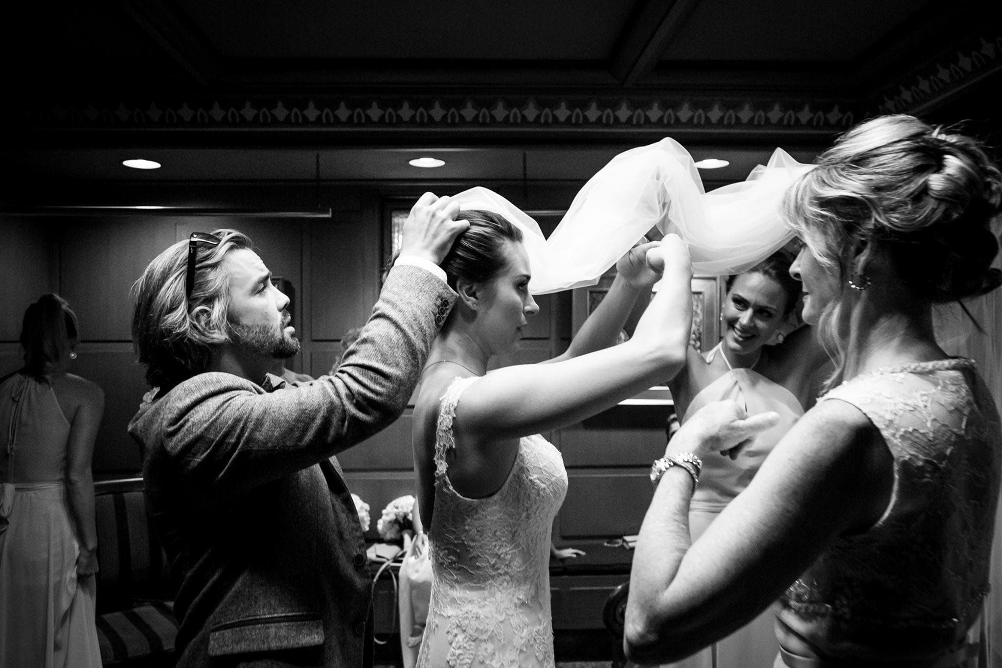 Bridal hair styling at Pura Vida Salon